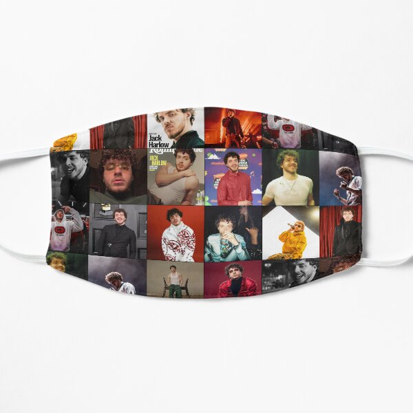 Jack Harlow Photo Collage Flat Mask RB1509 product Offical jack harlow Merch